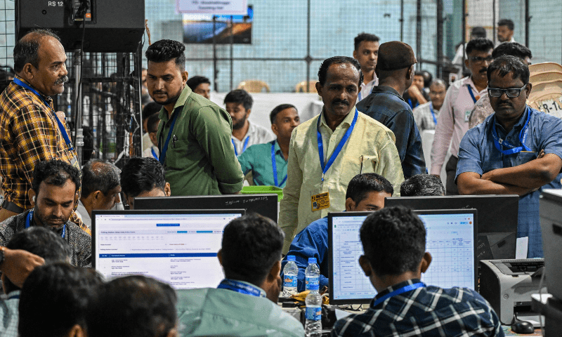भारतको लोकसभा चुनाव परिणामः आधाभन्दा बढी सिटमा एनडिए अगाडि