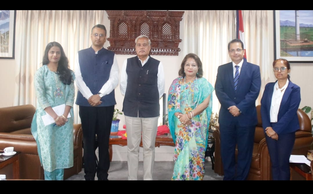 परराष्ट्रमन्त्री राणा र भारतीय राजदूत श्रीवास्तवबीच भेटवार्ता