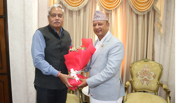 ऊर्जामन्त्री खड्कासँग भारतीय राजदूतको शिष्टाचार भेट