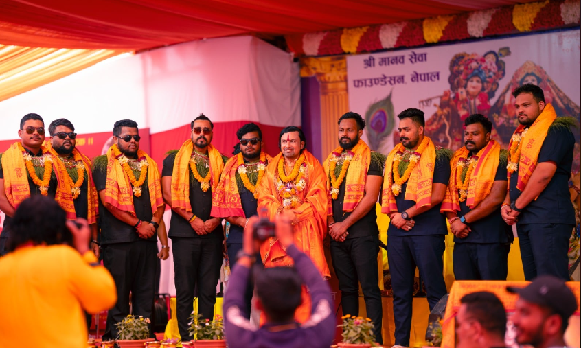 देवी प्रतिभाका बडीगार्डहरुलाई बालयोगेश्वर विजय कृष्णमूर्ति जी महाराजले गरे सम्मान