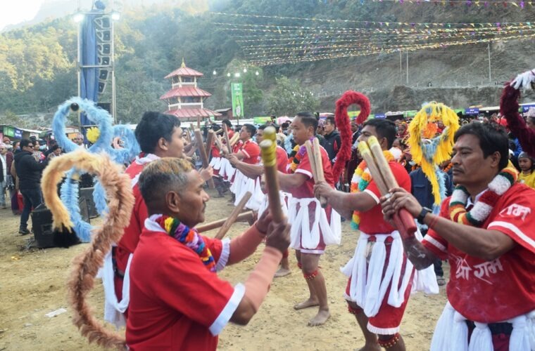 बागलुङमा भदौदेखि ऐतिहासिक हनुमान नाच प्रदर्शन हुँदै