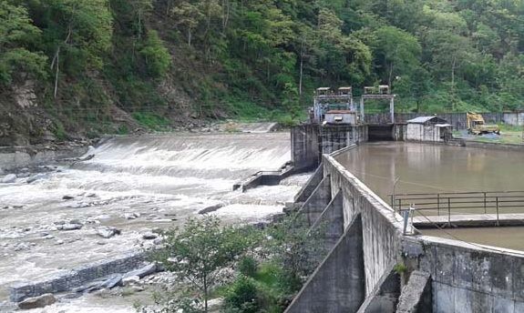 बाढीले इन्द्रावती तेस्रो जलविद्युत् आयोजनामा क्षति