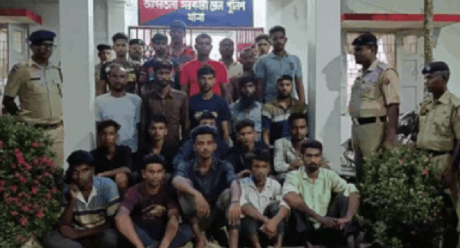 अगरतला रेलवे स्टेशनमा २३ बङ्गलादेशी पक्राउ