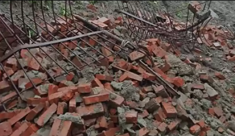 काठमाडौँमा पर्खाल भत्किएर एक बालिकाको मृत्यु