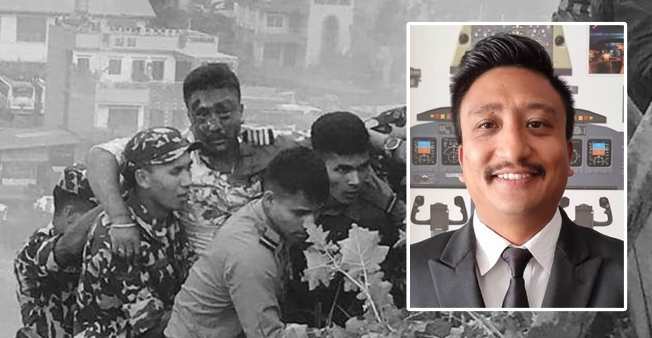 जोखिमपूर्ण अवस्थाबाट पाइलटको सकुशल उद्धार गर्ने प्रहरी पुरस्कृत