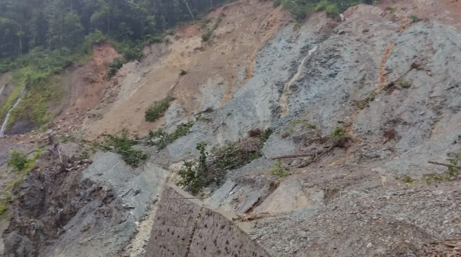 रुख ढलेर पूर्वपश्चिम राजमार्गको दाउन्ने खण्ड अवरुद्ध , सडक खुल्न समय लाग्ने