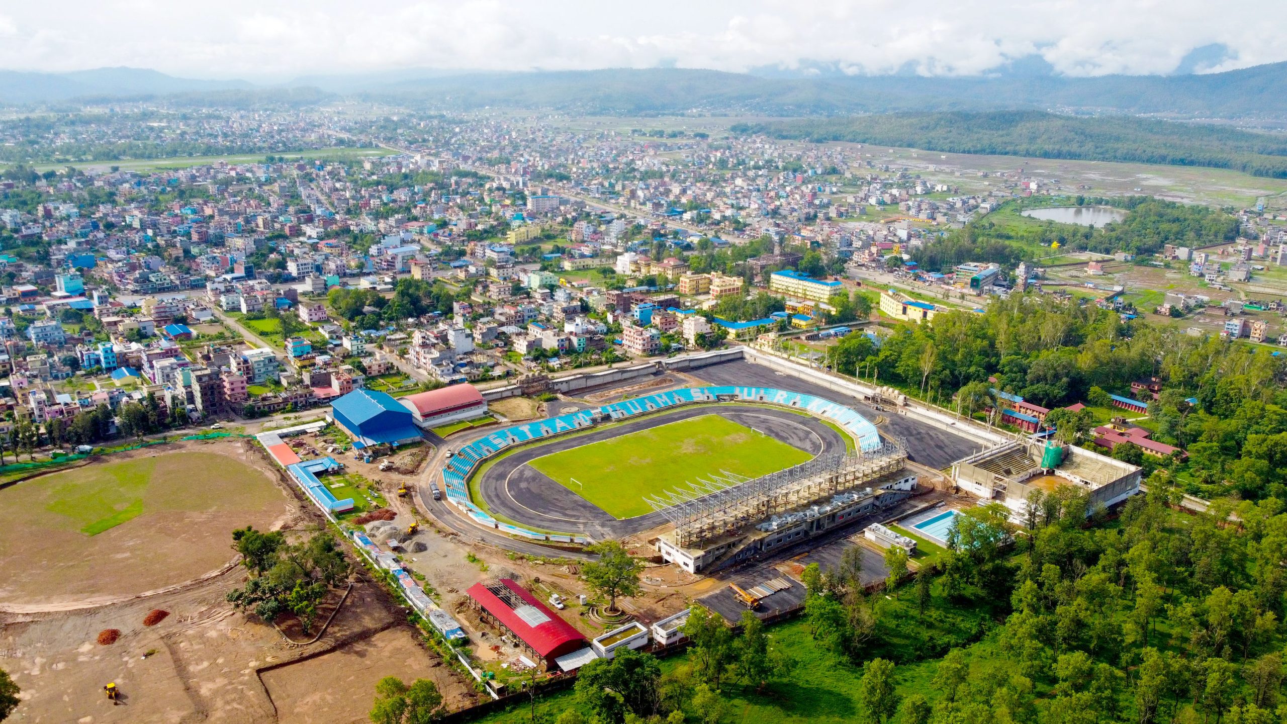 वीरेन्द्रनगरमा प्रदेश रङ्गशाला निर्माण अन्तिम चरणमा