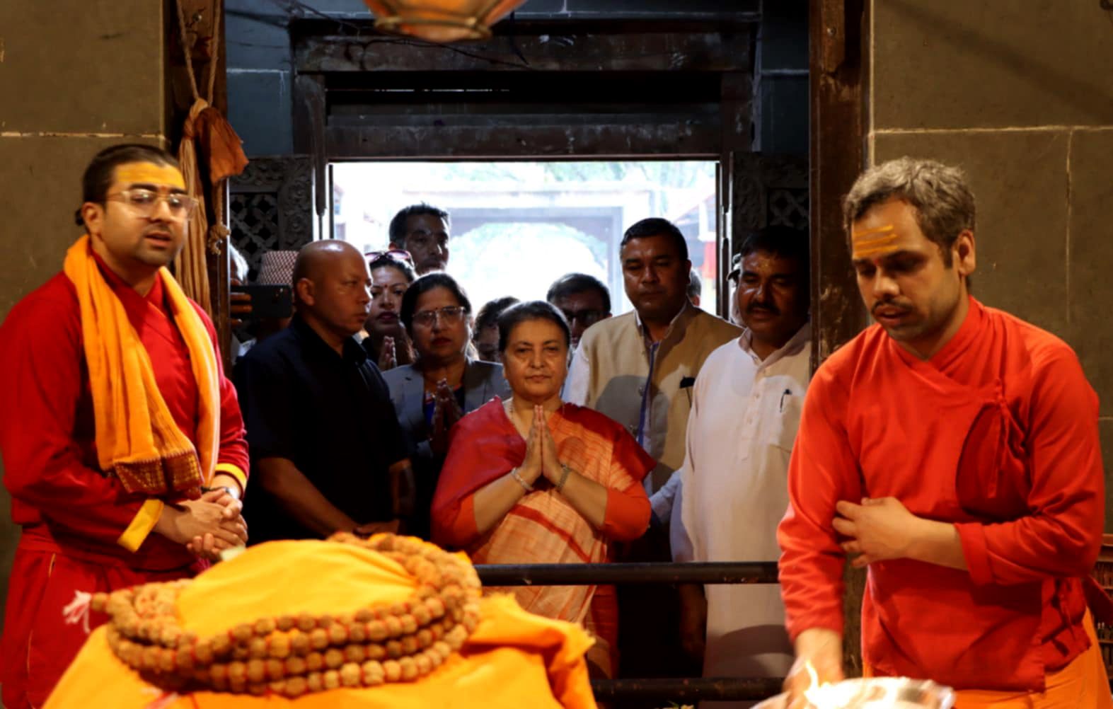 पूर्वराष्ट्रपति विद्यादेवी भण्डारीद्वारा सूर्यविनायक नगरपालिका र डोलेश्वरको अवलोकन