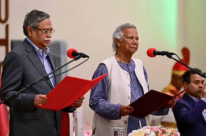 बङ्गलादेशमा युनुसद्वारा अन्तरिम सरकारको नेतृत्व ग्रहण