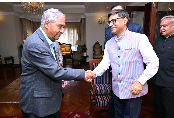 सभापति देउवासँग भारतीय विदेश सचिव मिस्रीको भेटवार्ता, के के भयो कुराकानी ?