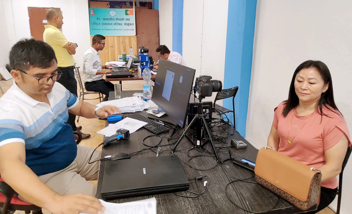 नेपालीलाई सेवा दिन राहदानी विभाग र फ्रान्सस्थित नेपाली दूतावासको टोली पोर्चुगलमा
