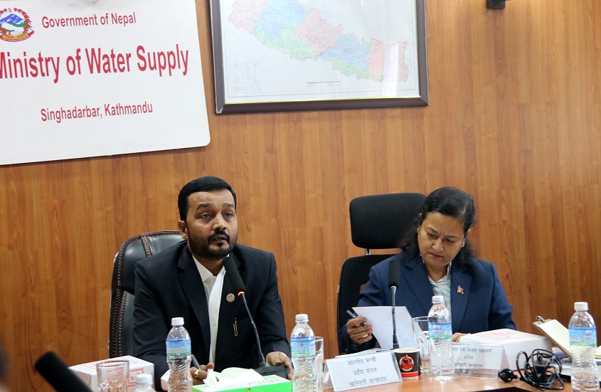जनतालाई शुद्ध खानेपानी वितरण गर्नु हाम्रो प्रमुख दायित्व हो: मन्त्री यादव