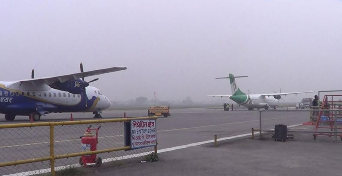 खराब मौसमका कारण उडान प्रभावित