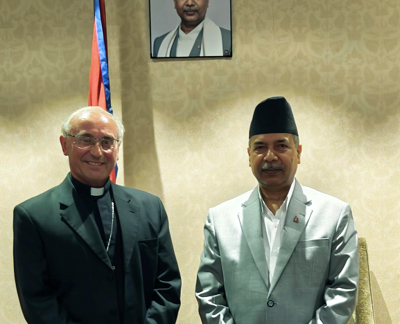 उपराष्ट्रपति यादवसँग होली सीका राजदूतको शिष्टाचार भेट