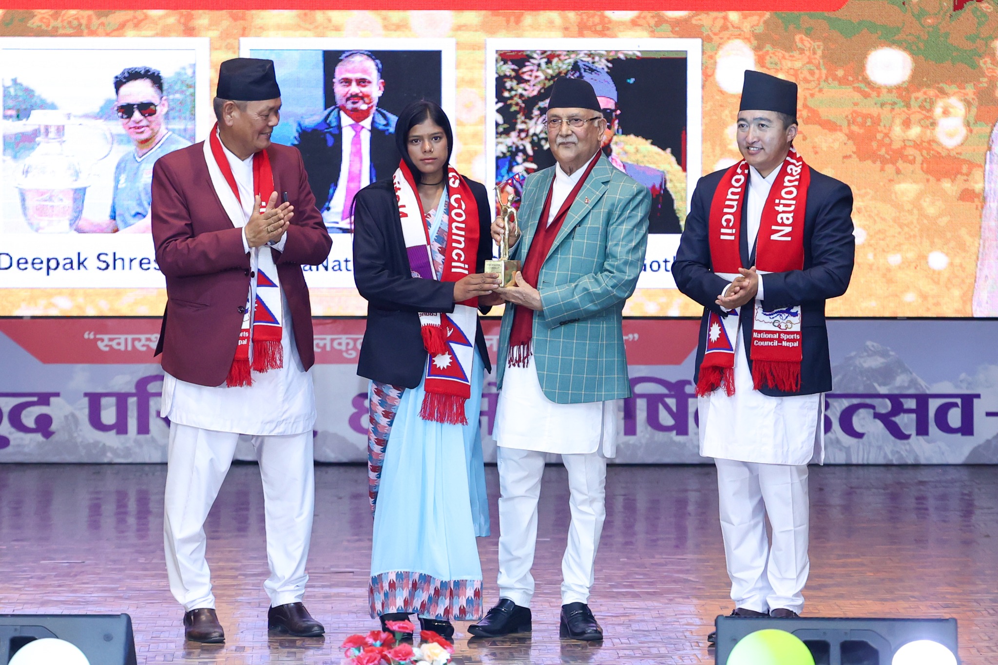 अब खेलाडीलाई पुरस्कार घोषणा भएर प्राप्त नहुने अवस्था अन्त्य हुन्छः प्रधानमन्त्री ओली