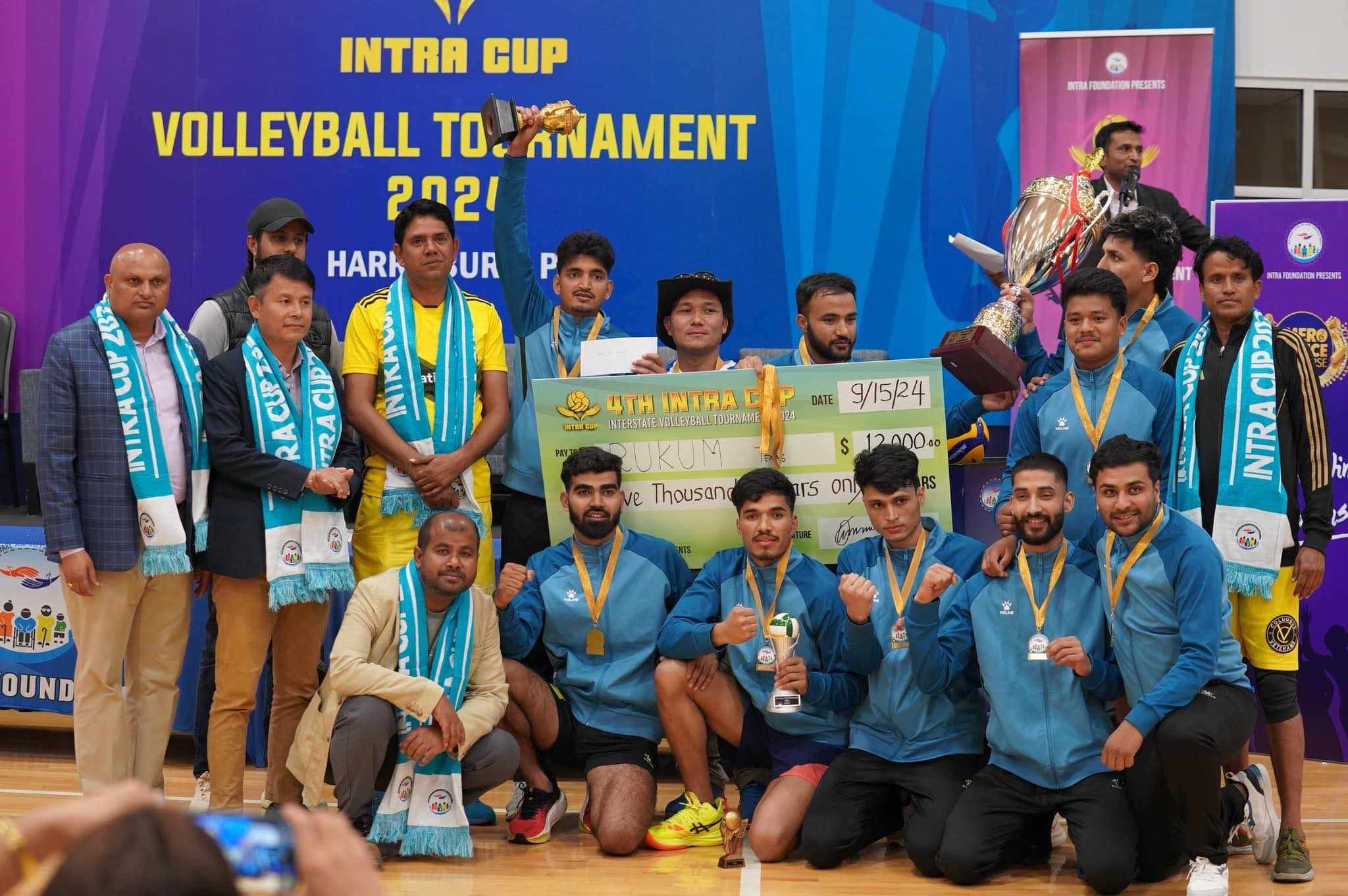 अमेरिकामा इन्ट्रा कप भलिबलमा रुकुम र बेलमण्ट विजयी