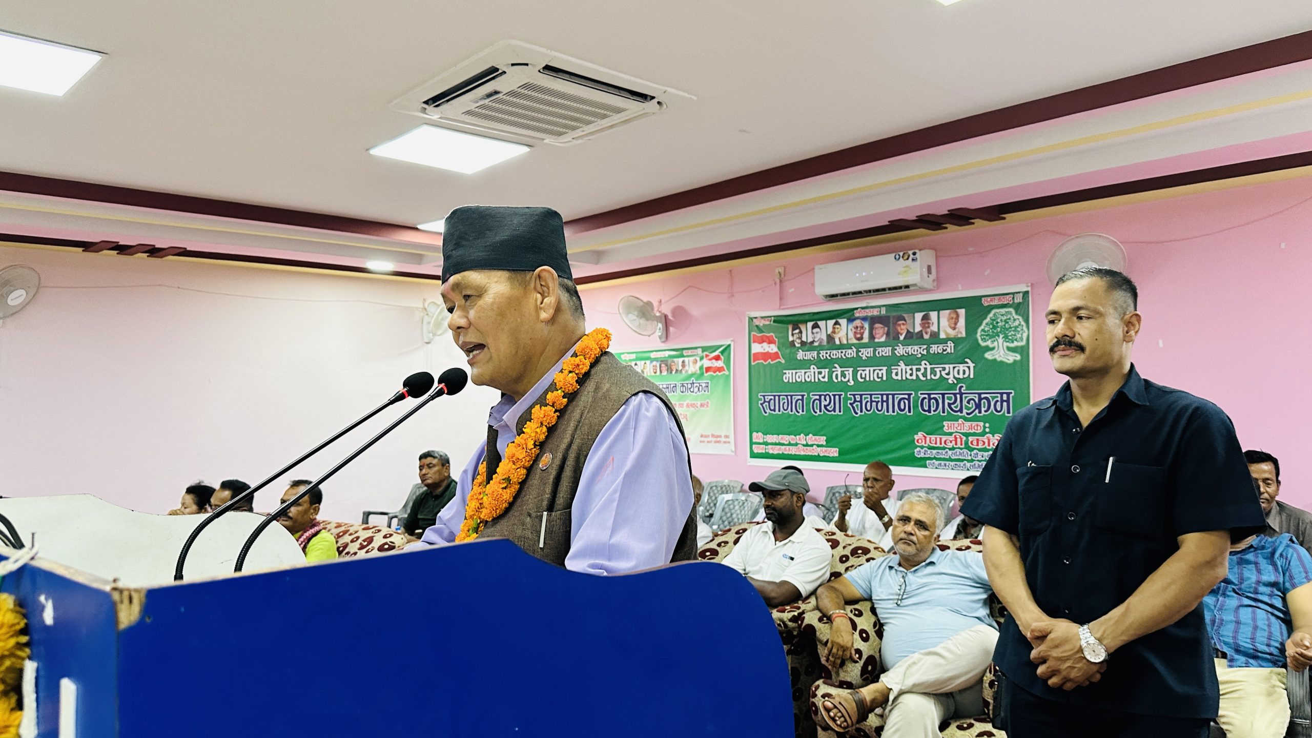 मधेसमा सुविधा सम्पन्न रङ्गशाला बनाउछौंः खेलकुदमन्त्री चौधरी