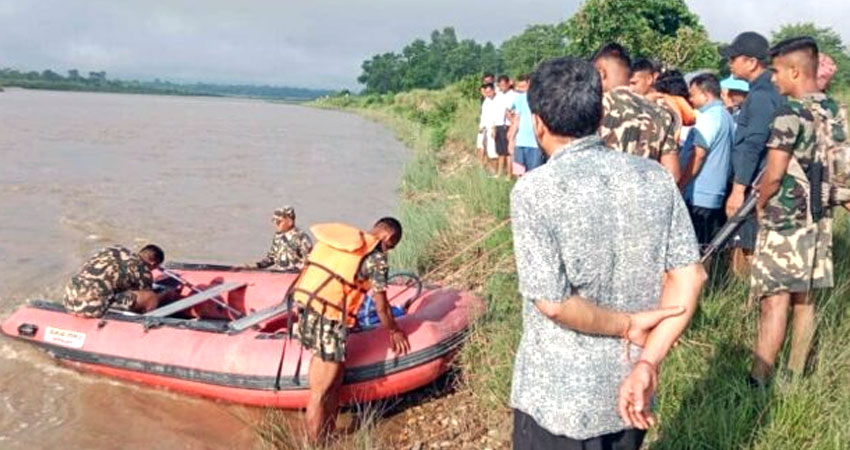 राप्तीमा बेपत्तामध्ये एकजनाको शव भेटियो