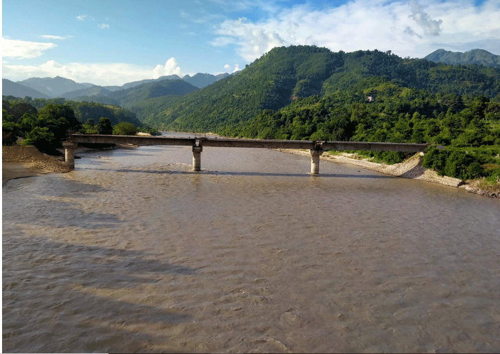 गण्डकी र लुम्बिनी प्रदेशलाई जोड्ने आँधीघाटमा पक्की पुल अन्तिम चरणमा
