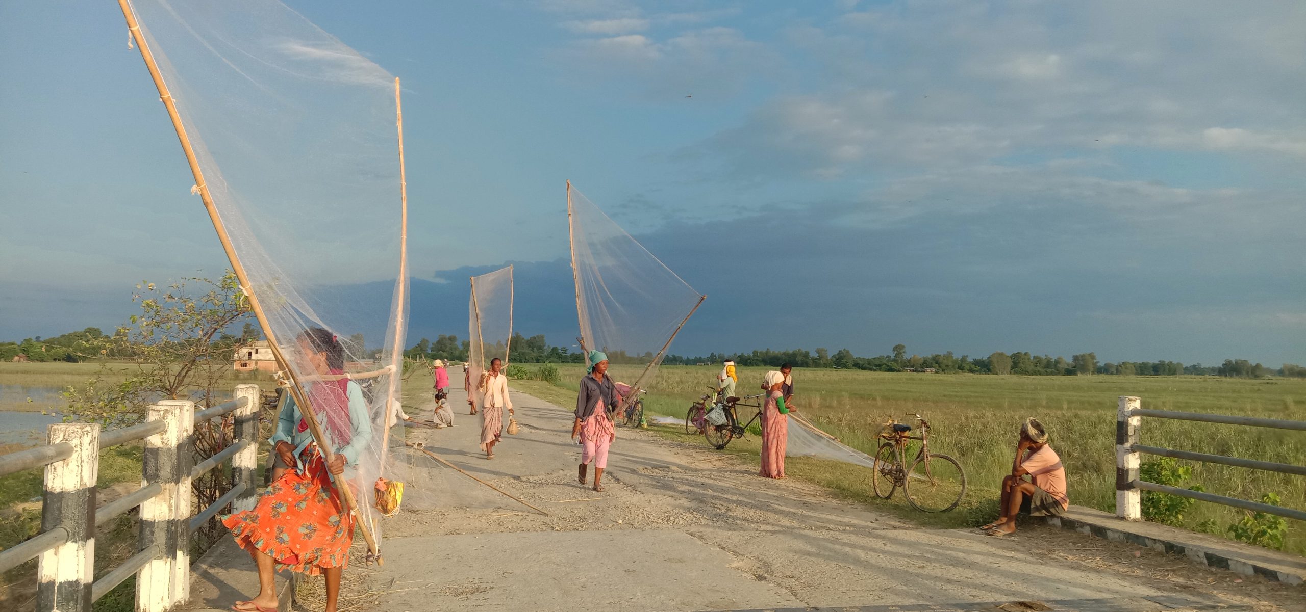 घोँगी र झिँगामाछा बिक्री गरेर दैनिक गुजारा