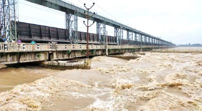 सप्तकोसीमा पानीको बहाव बढ्दो, २१ ढोका खुला