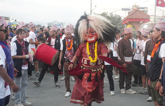 लाखेनाचसहित समापन भयो ललितपुरको इन्द्रजात्रा