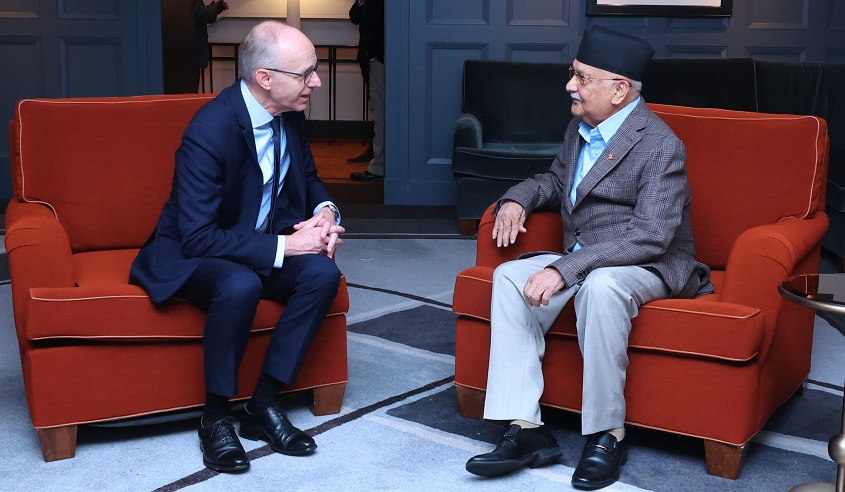 प्रधानमन्त्री ओली र लक्जेम्बर्गका प्रधानमन्त्रीबीच भेटवार्ता