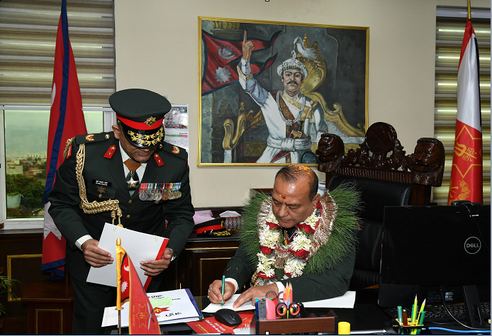 प्रधानसेनापति सिग्देलद्वारा पदबहाली