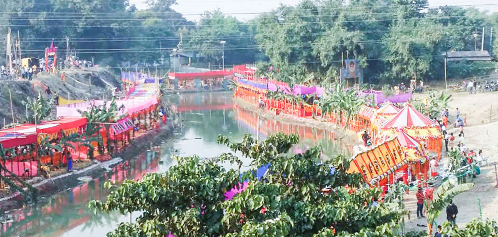 मिथिलाञ्चलको गाउँगाउँमा छठ घाटको तयारी गरिँदै