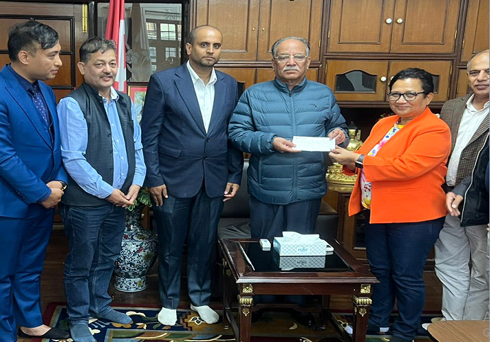 माओवादी एसिया महादेश समितिबाट बाढीपीडितलाई आठ लाख सहयोग