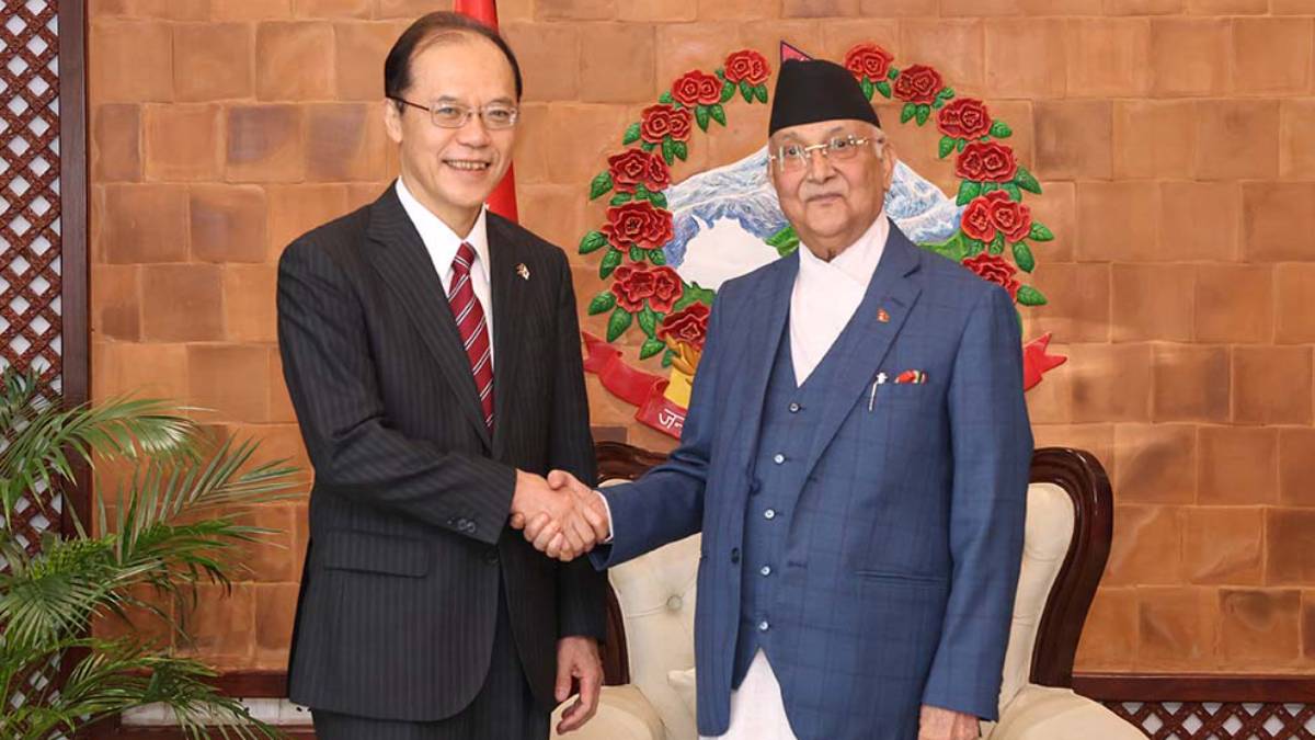 प्रधानमन्त्रीसँग जापानी राजदूतको भेट