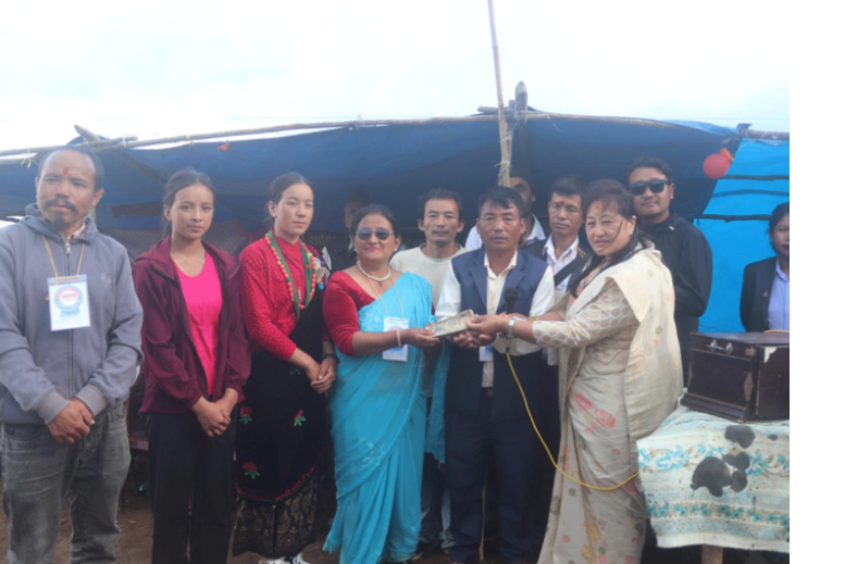 राज्यमन्त्री राईद्वारा एक लाखको अक्षयकोष स्थापना