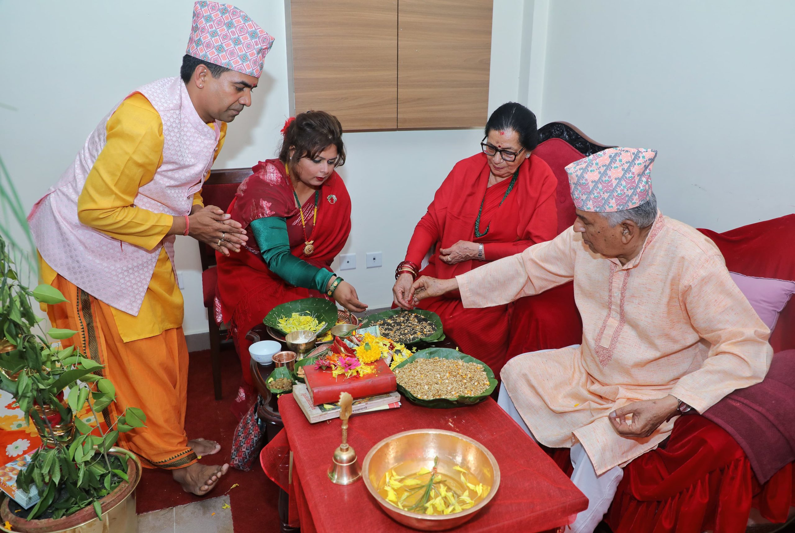 राष्ट्रपति पौडेलद्वारा राष्ट्रपति भवनमा घटस्थापना