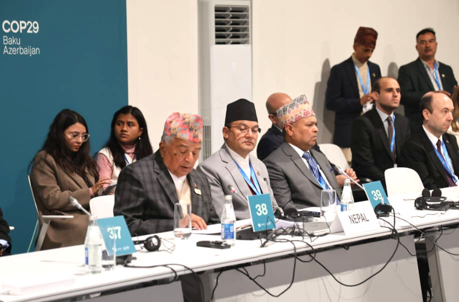 जलवायु परिवर्तनले पारेका असरप्रति विकसित देशलाई गम्भीर बनाउन राष्ट्रपति पौडेलको आग्रह