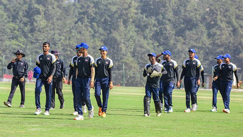 नेपालद्वारा कर्नाटक १२१ रनले पराजित