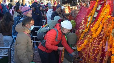 शनिबार छ हजार ३९३ जना भक्तजनले पाथीभरा दर्शन गरे