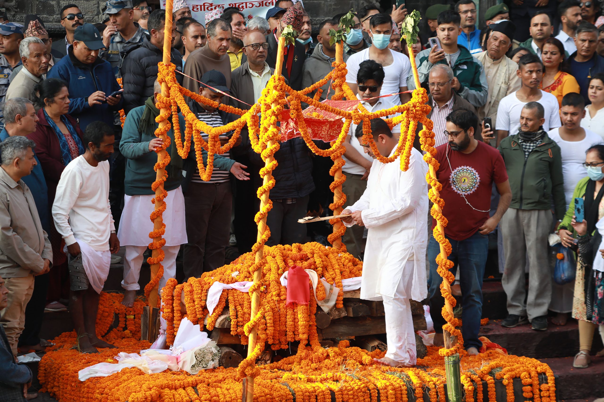 पूर्वसभामुख ढुङ्गानाको राजकीय सम्मानका साथ पशुपति आर्यघाटमा अन्त्येष्टि