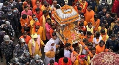 भक्तपुरको सूर्यमढीमा पञ्चदान पर्व मनाउँदै स्थानीयवासी