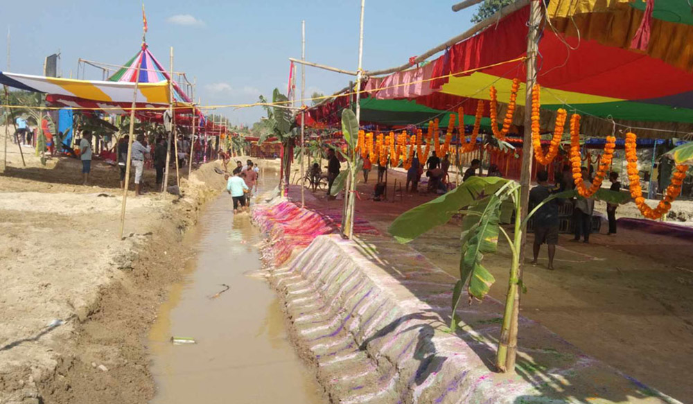 बेहुलीझैँ सिङ्गारिँदै सुनसरीका छठ घाट