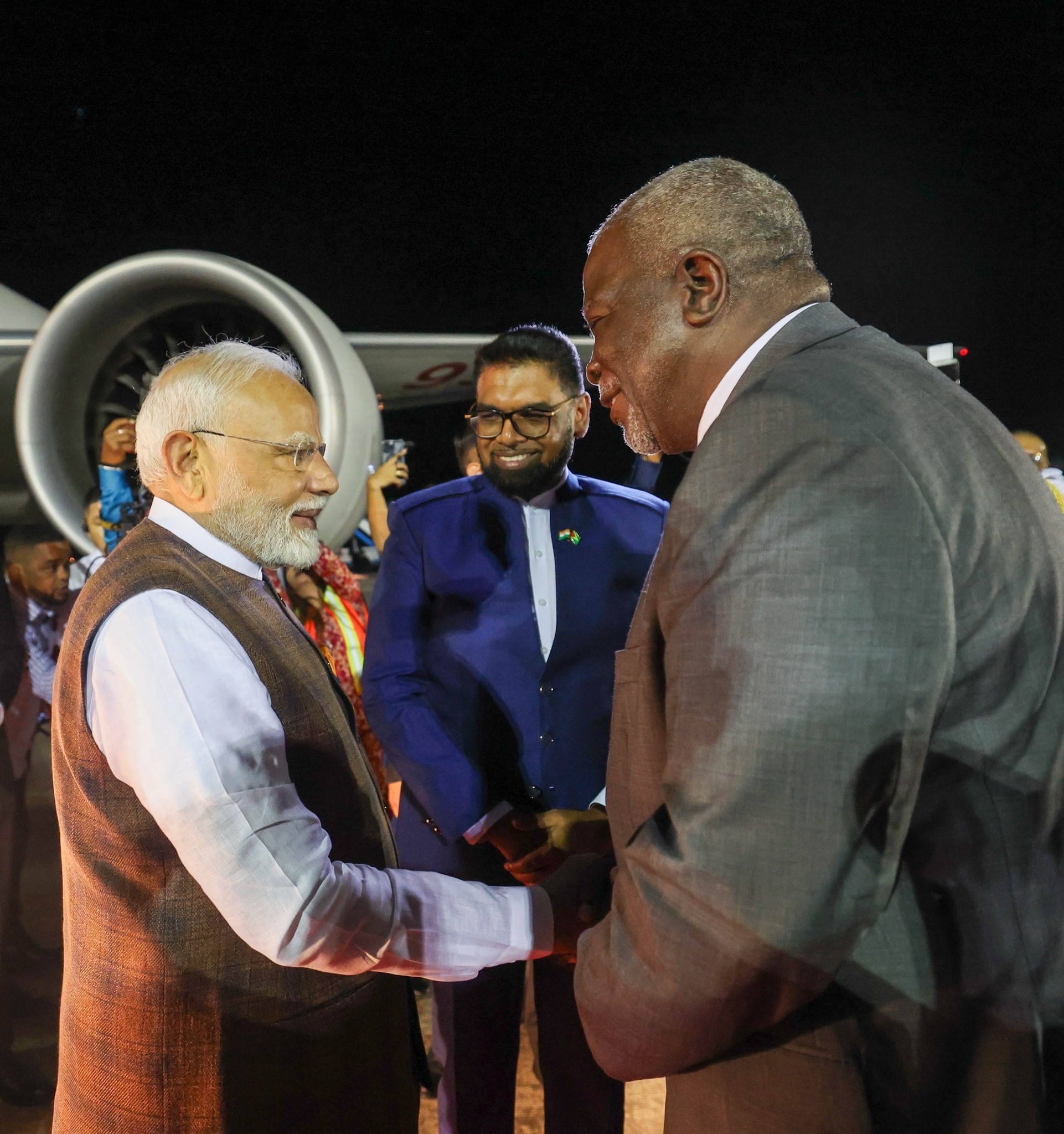 भारतका प्रधानमन्त्री मोदी गुयाना भ्रमणमा