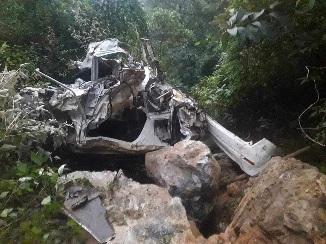 कार दुर्घटना हुँदा अर्घाखाँचीमा एकजनाको घटनास्थलमै मृत्यु