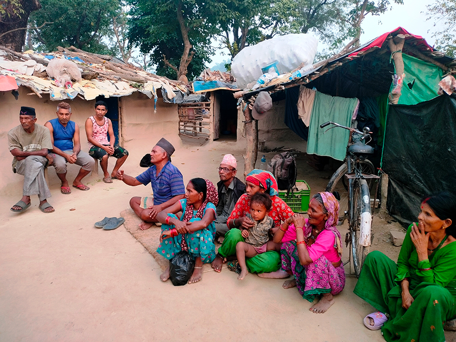 वनहराको भूमिहीन शिविरमा छैन तिहारको रौनक