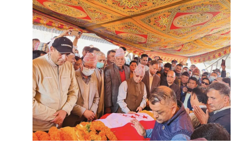 पर्यटन व्यवसायी वाग्लेको अन्त्येष्टि, कांग्रेस नेताद्वारा श्रद्धाञ्जली व्यक्त