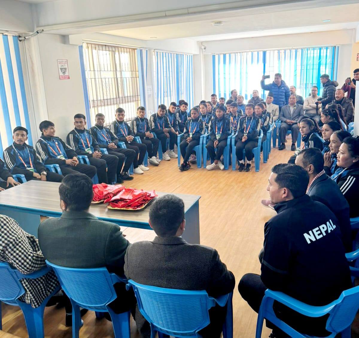 खो खो विश्वकपमा उपविजेता बन्न सफल नेपाली टोलीलाई रास्वपाको सम्मान