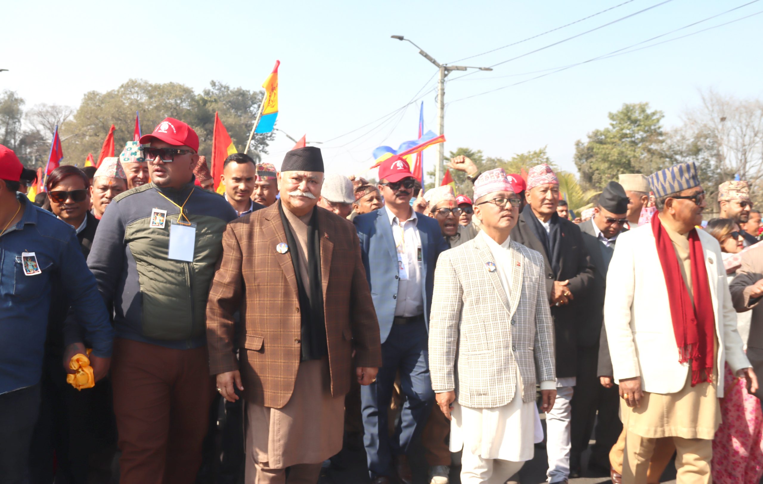 राप्रपाले पृथ्वी जयन्तीमा दरबारमार्गदेखि सिंहदरबारसम्म निकाल्यो र्‍याली(फोटोफिचर)