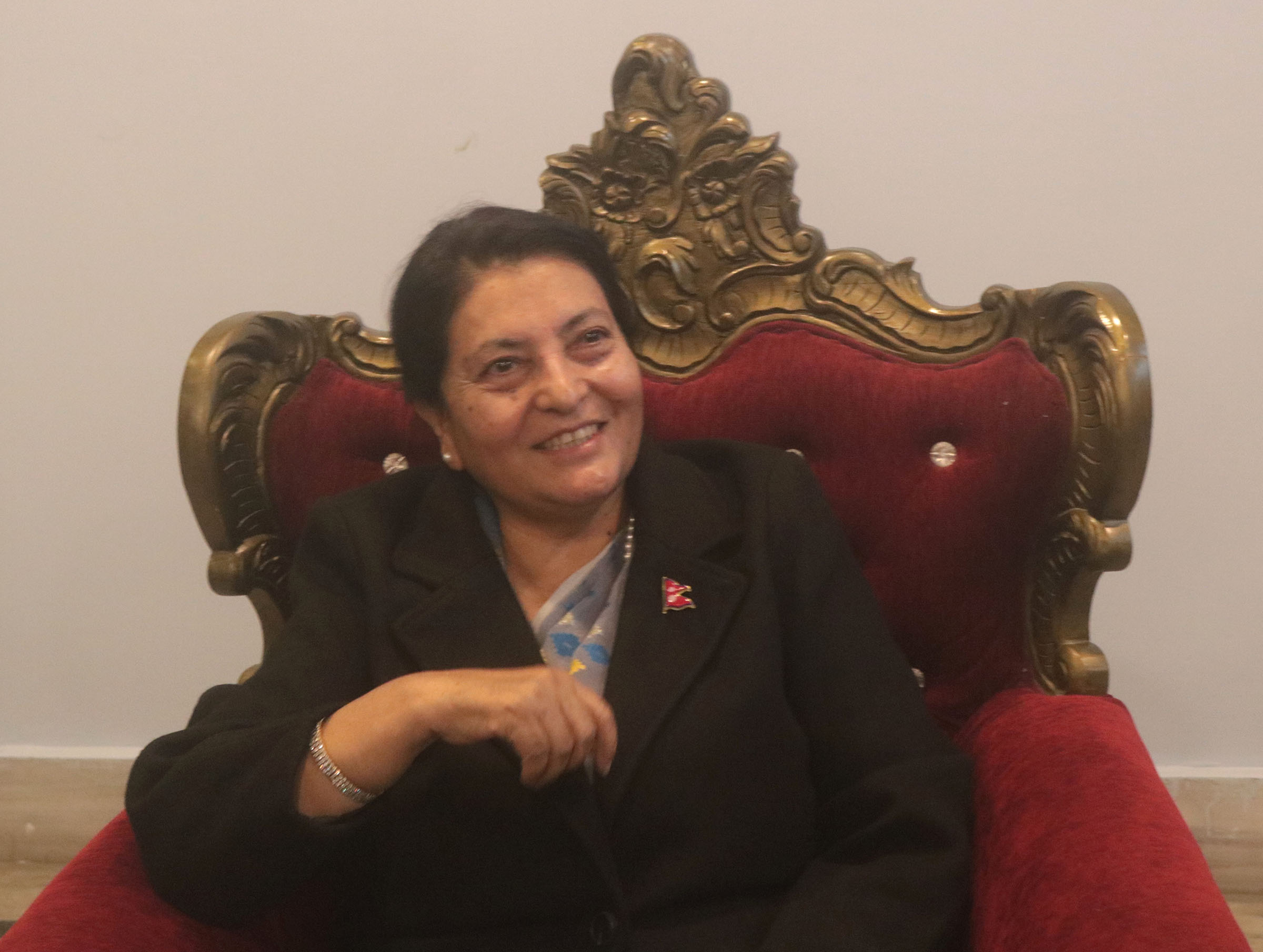 अहिले नै पार्टी राजनीतिमा सक्रिय भइहाल्ने बेला भएको छैनः पूर्वराष्ट्रपति भण्डारी