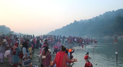 माघेसङ्क्रान्ति मेला भर्न पवित्रतीर्थस्थल देवघाटमा भक्तजन आउन थाले