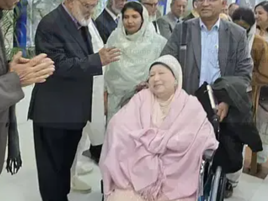 खालिदा जियालाई उपचारका लागि विशेष एयर एम्बुलेन्समा लण्डन लगियो