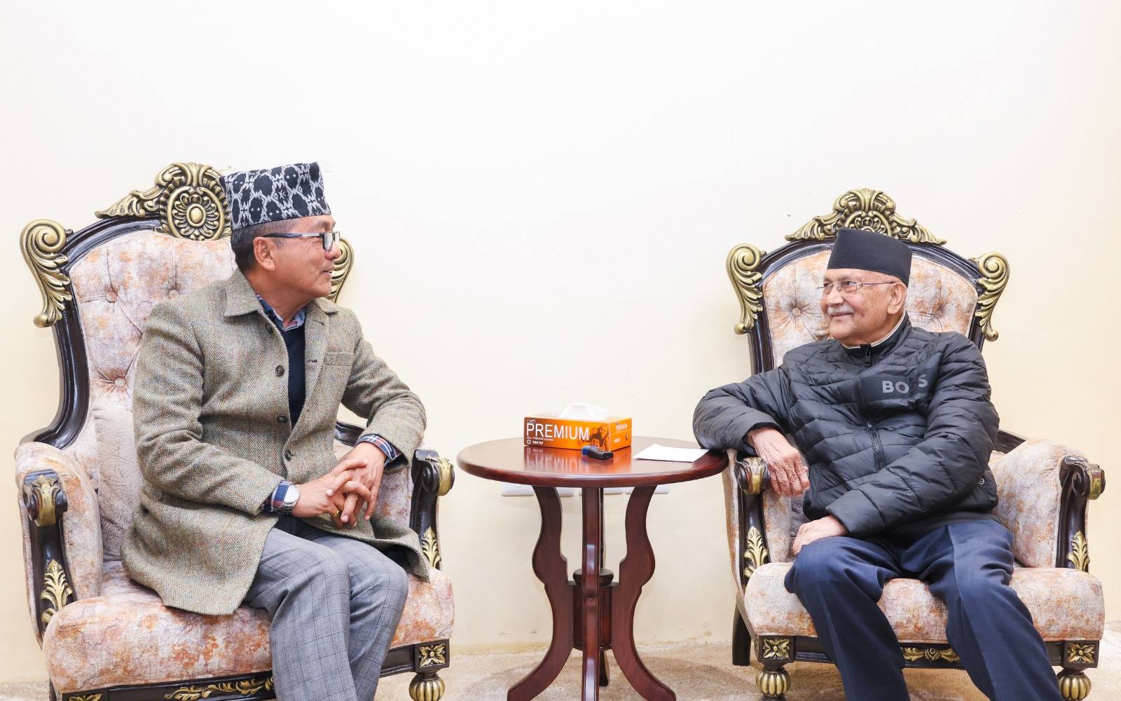 पृथ्वी जयन्तीको अवसरमा आयोजित चियापानमा प्रधानमन्त्रीलाई राप्रपाको निम्ता