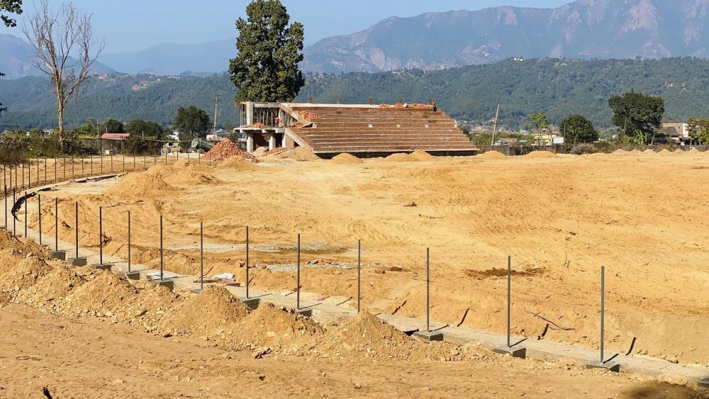 ११ करोड ७४ लाखमा ड्रेनसहितको क्रिकेट मैदान निर्माण हुँदै